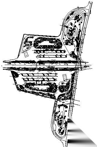 某高速公路互通设计服务区绿化 景观 规划设计