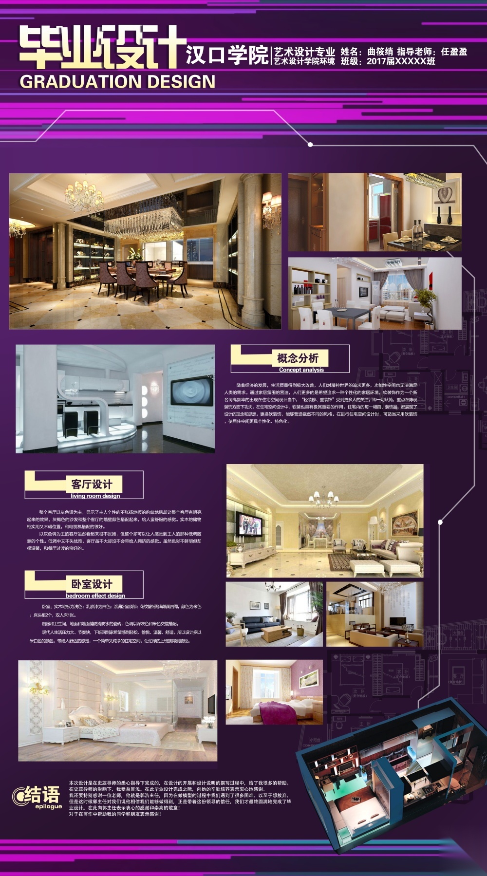 室内环艺毕业设计作品_住宅_LOFT公寓展板