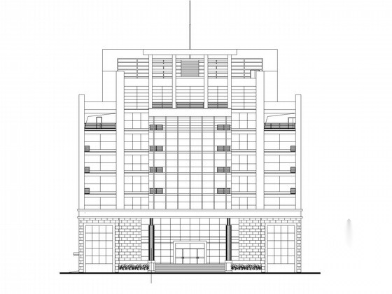 [广东]九层行政办公楼建筑施工图