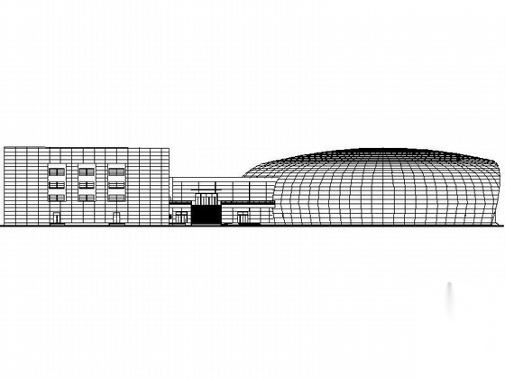 [江苏]现代风格游泳馆施工图（知名大学设计） 体育馆建筑