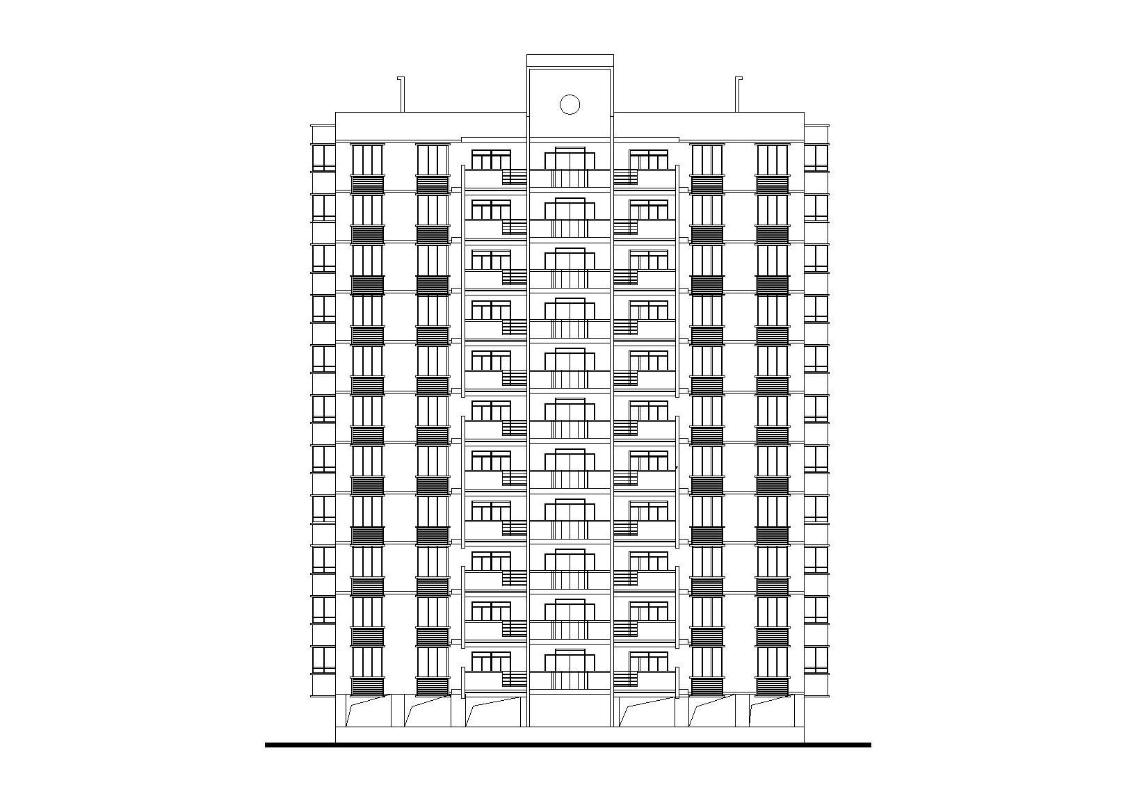 [江西]南昌星港小镇点式小高层住宅楼建筑施工图