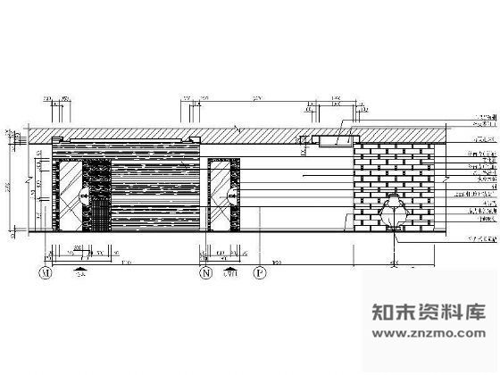 图块/节点某中餐包厢走廊立面