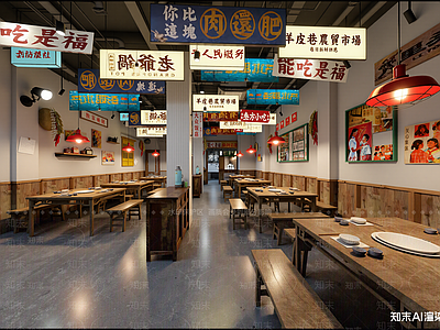 工业风中餐厅
