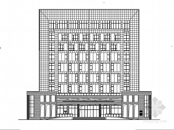 [安徽]九层石材外墙县级综合档案馆建筑施工图