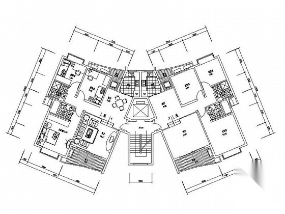 [合集]26个小高层住宅户型图（南梯、北梯）