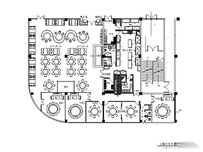 [江西]某著名品牌餐饮空间设计施工图（含效果图）