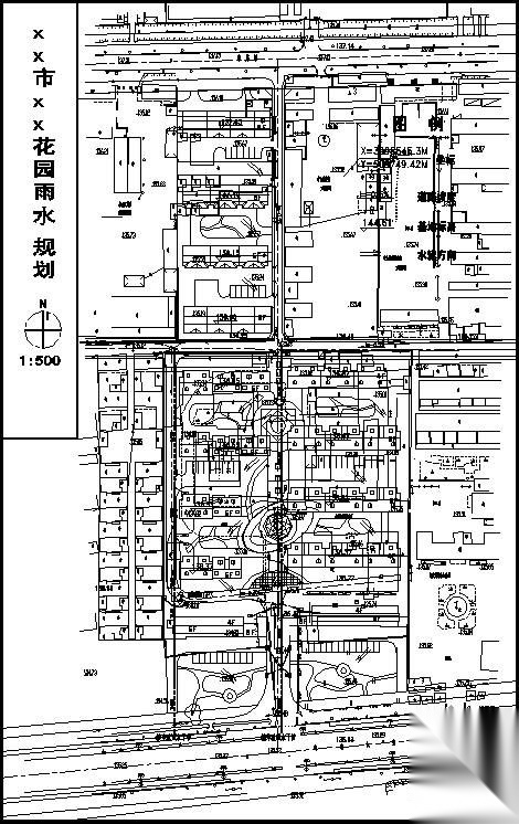 小区给排水管网规划图 建筑给排水