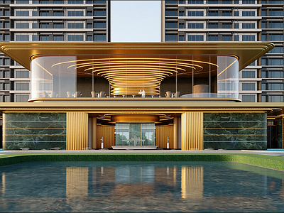 现代售楼处建筑