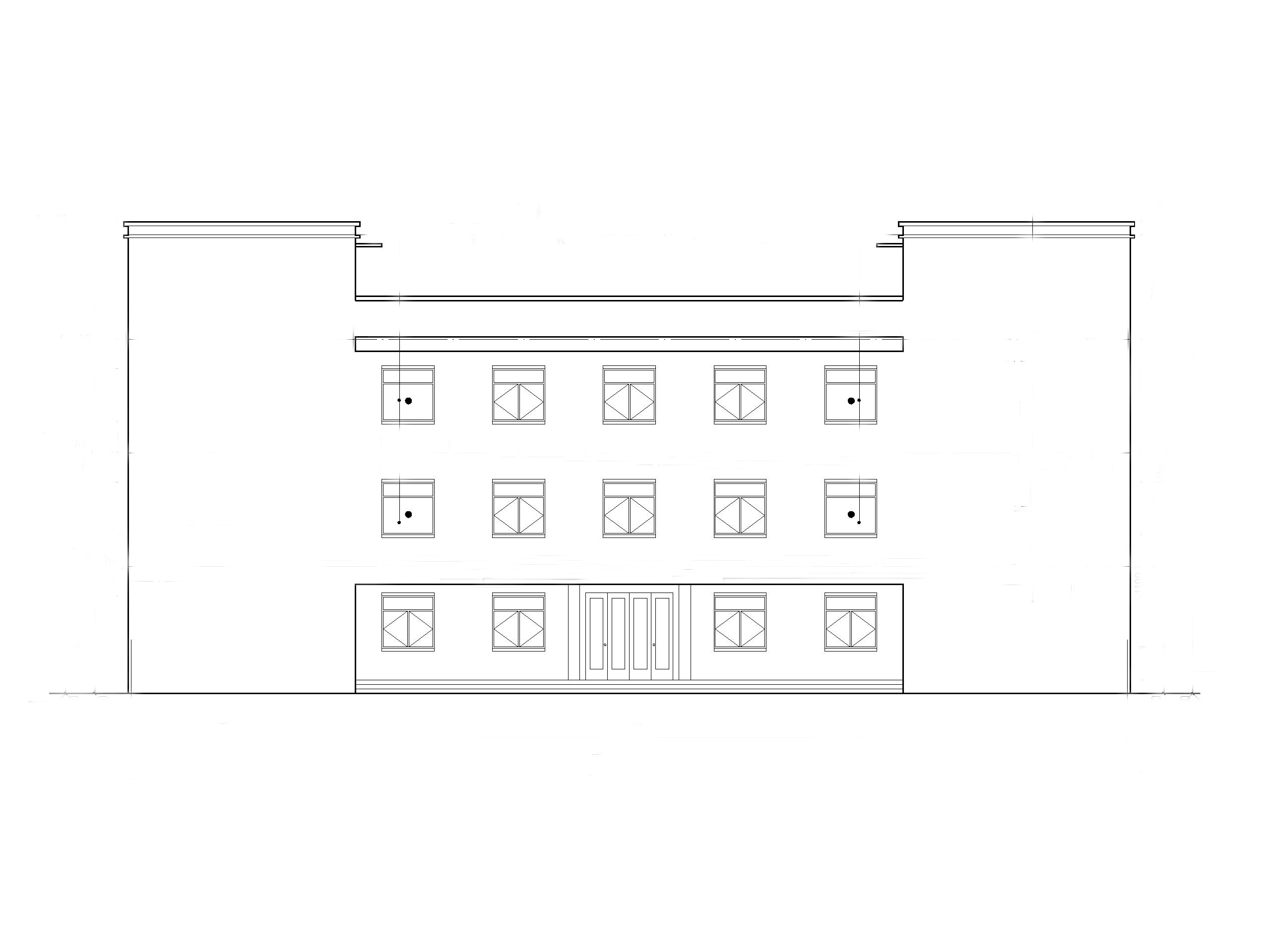 三层中学食堂建筑施工图_框架结构