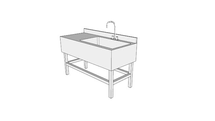洗手台 草图大师模型