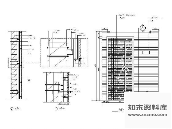 图块/节点KTV走廊墙饰详图Ⅰ 墙面通用节点 墙面通用节点