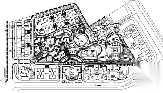 重庆城市花园小区景观施工图