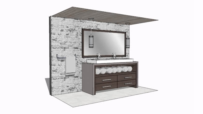 洗手台 草图大师模型