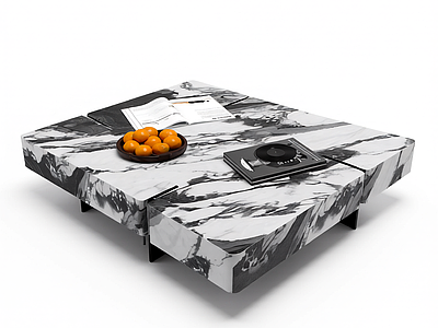 大理石茶几组合