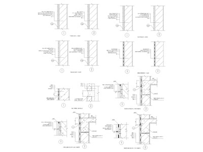 7个外墙，变形缝，散水，墙身防水节点详图 建筑通用节点