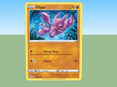 精灵宝可梦卡牌基本Gligar hp 70