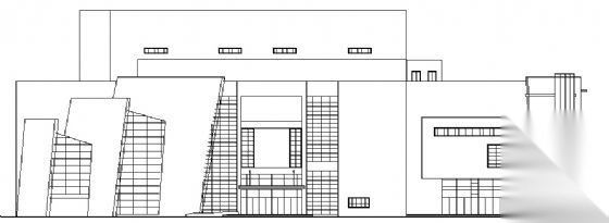 某三层影剧院建筑方案图 公共建筑