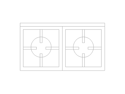 开关插座 厨房厨具图块图块灶具图块灶具立面图块