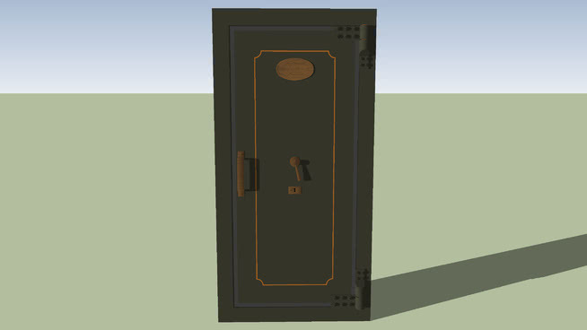 Strongroom Door 保险箱 扬声器 号码锁 滑动 断头台