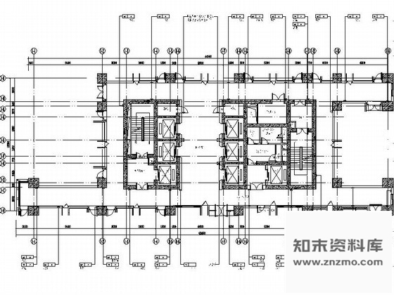 施工图扬州某酒店电梯走道装修图