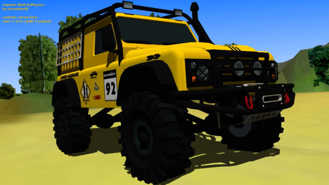 4x4路虎防御器简图物理学* 拖拉机 机械 半履带 吉普车 收割机
