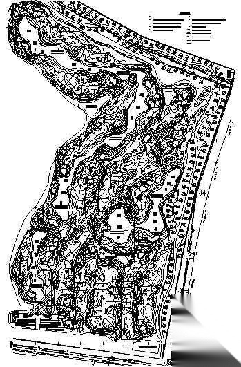 高尔夫球场地形及喷灌系统图 建筑给排水 给排水图 建筑给排水