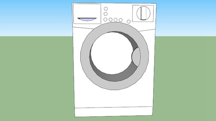 洗衣机 草图大师模型