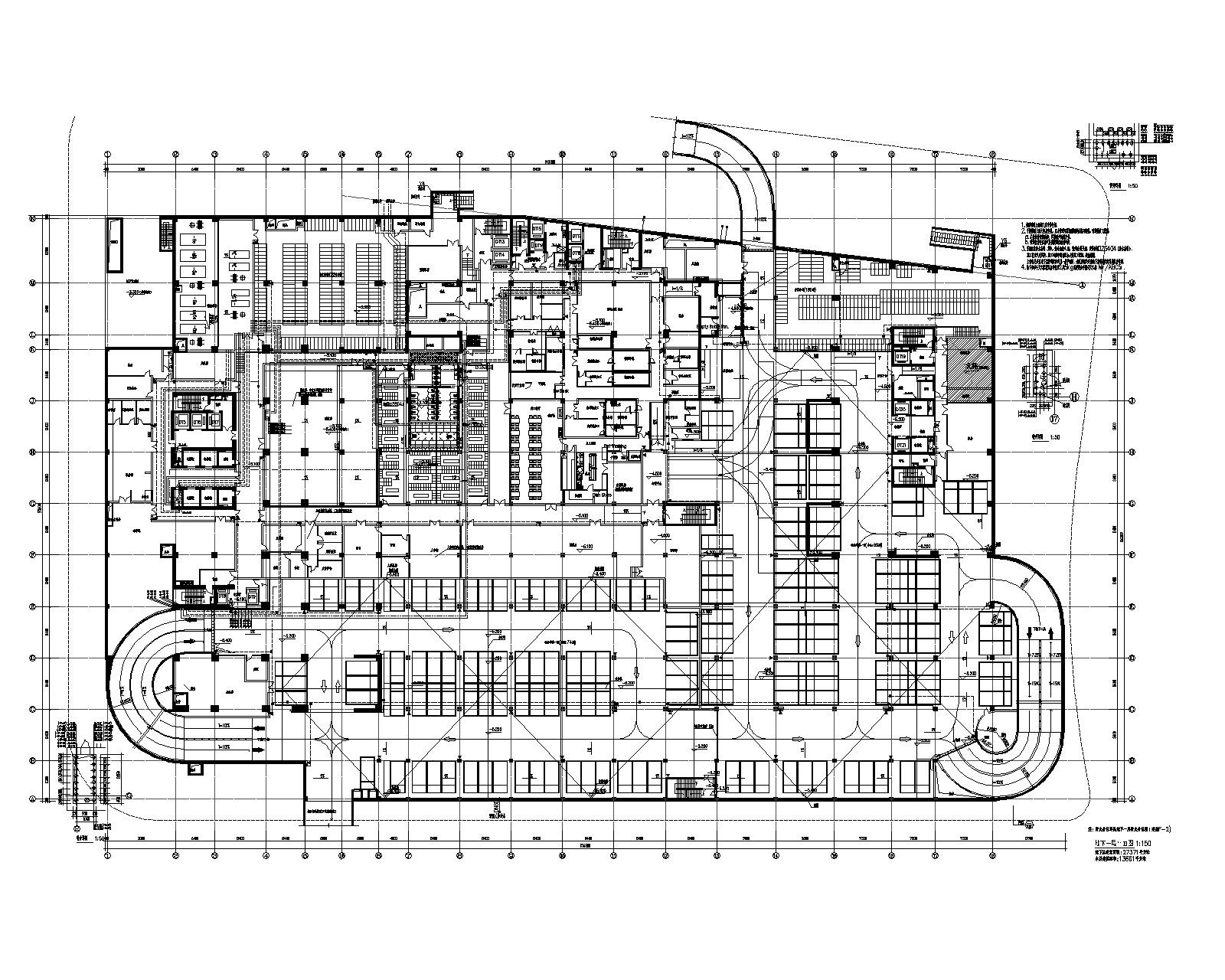 上海漕河泾开区酒店办公综合楼给排水施工图 建筑给排水 给排水图