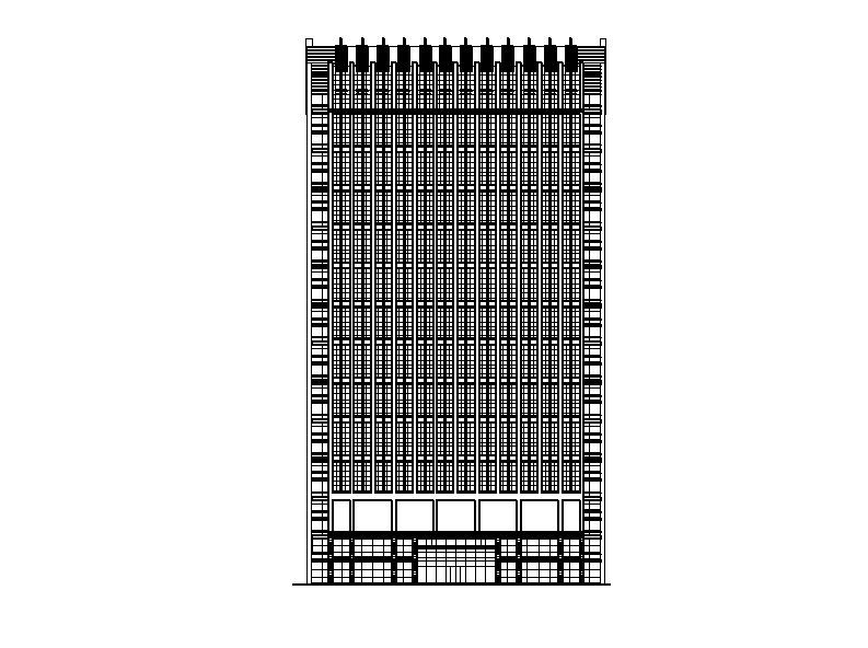 [宁夏]高层剪力墙结构综合写字楼建筑施工图（含水暖电...