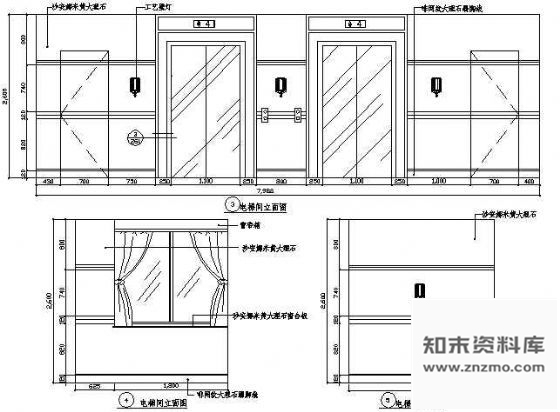 图块/节点电梯间立面图