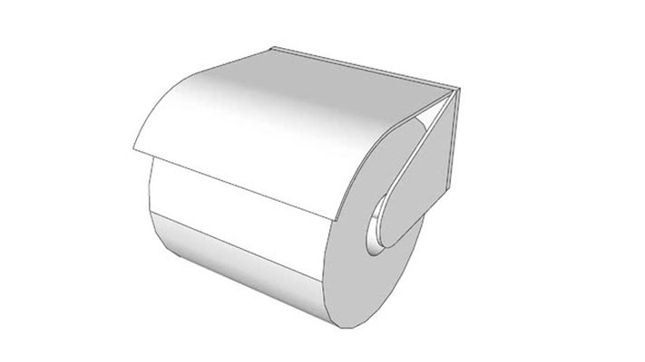 纸巾盒 草图大师模型