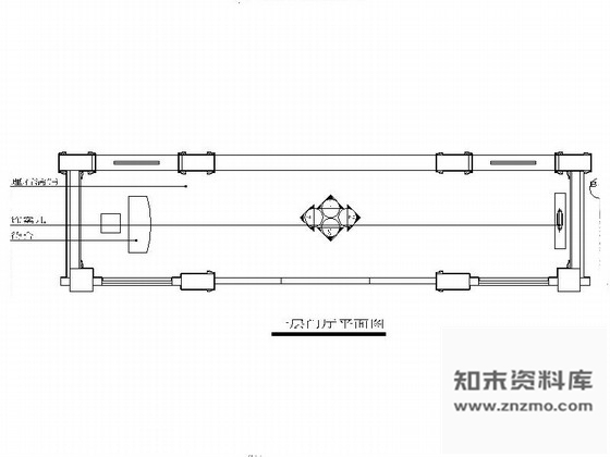 施工图某售楼处门厅室内装修图