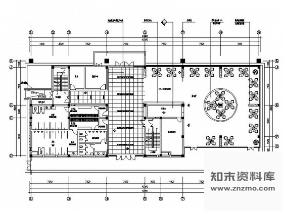 施工图浙江三层网球中心室内装修CAD施工图含效果