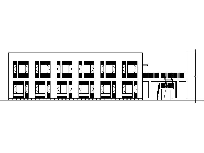 [新疆]大型体育公园现代风格宿舍楼施工图