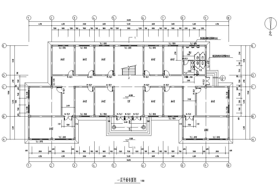 三层办公楼建筑施工图​