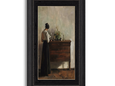 带画框的装饰画