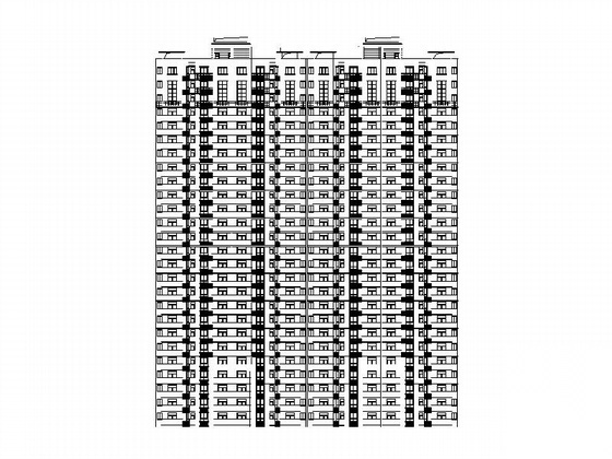 [河南]某二十六层一梯四高层住宅建筑施工图