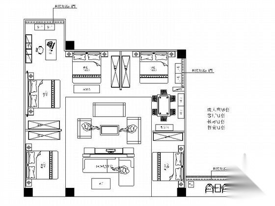[成都]连锁品牌商场现代化实木家私专卖店设计装修图（含...
