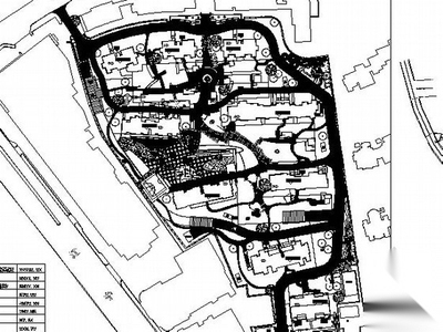 [上海]某居住区局部景观工程施工图 居住区景观