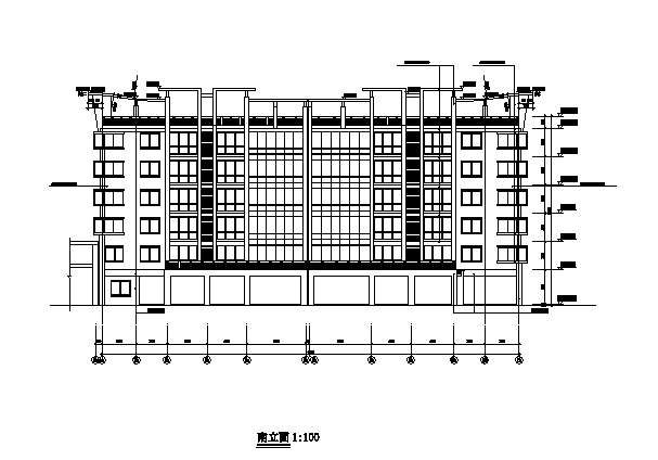 临城农贸市场建筑施工图（含3栋楼）