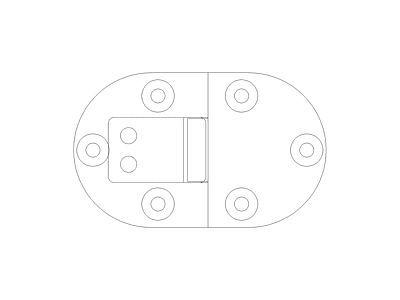 现代五金管件现代五金管件门把手膨胀螺栓管件弯头门锁施工图 彈簧合頁打開俯視
