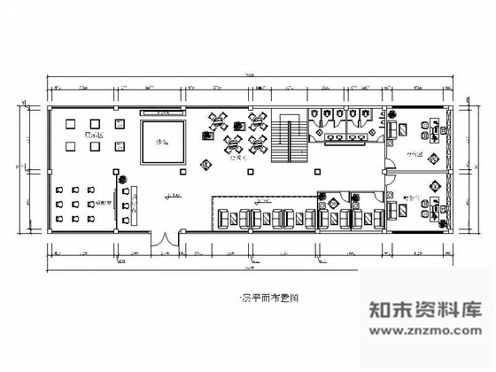 施工图简洁精雅售楼部全套室内装修图含效果