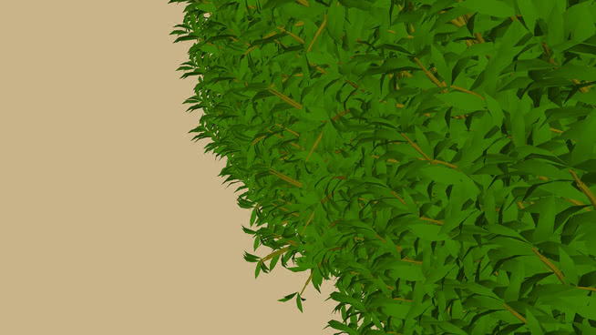 树篱（草图物理学）我没有制造这种植物，我只把它做成树篱。 植物 其他 围巾 斗篷 草地