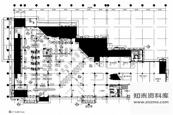 施工图北京大型商业集团股份有限公司经营连锁超市施工图含效果图