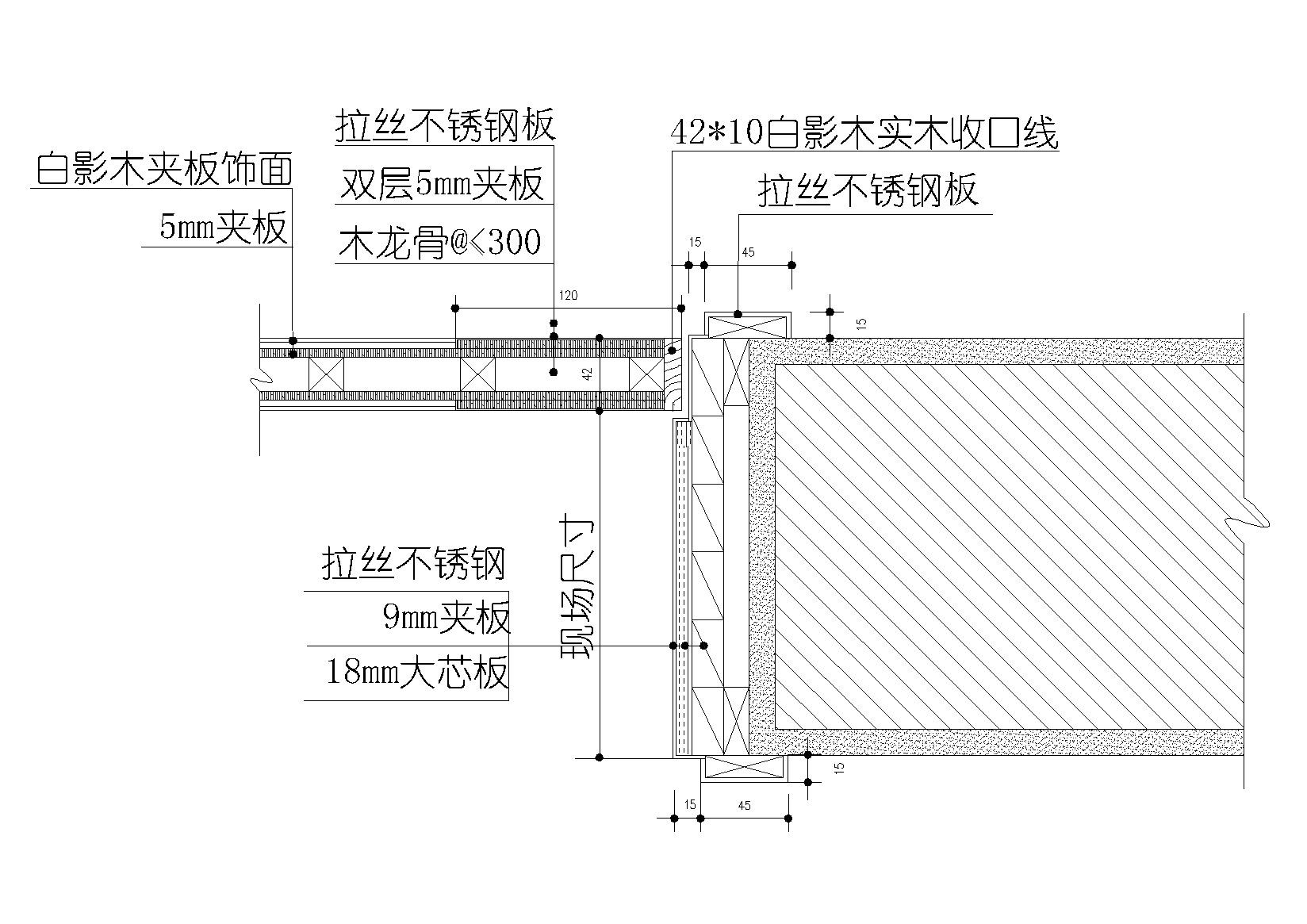 玻璃门 防火套 垭口 表 节点 大样详图 通用节点 门节点