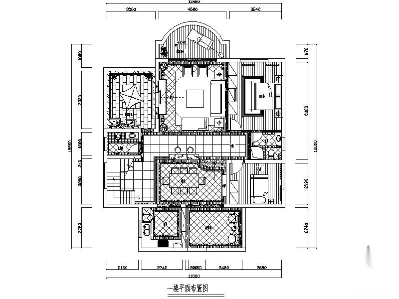 [湖南]欧式新古典二层别墅室内装修图（含效果）