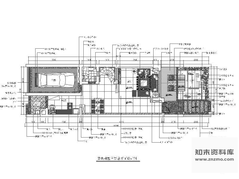 施工图知名高档别墅样板装修图(含实景)