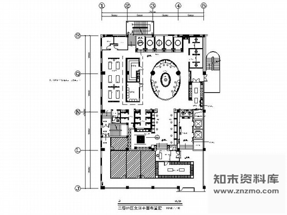 施工图酒店豪华女浴区室内装修图