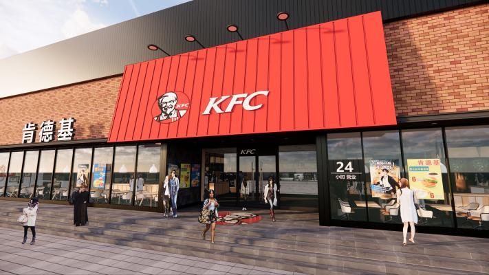 现代风格快餐厅 肯德基 KFC 餐饮店