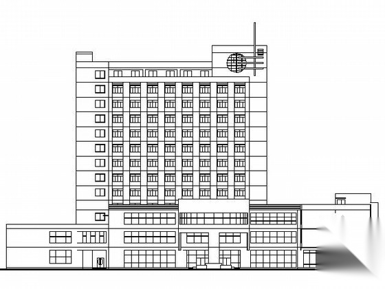 [浙江]某十三层国际酒店建筑扩初图